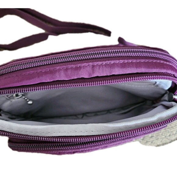 Baggallini Triple Zip Crossbody with Front Wallet Plum - Picture 4 of 8